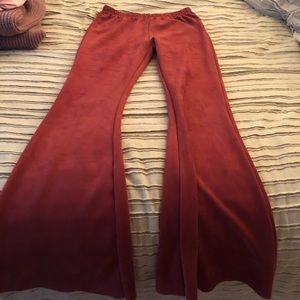 Velvet flare pants